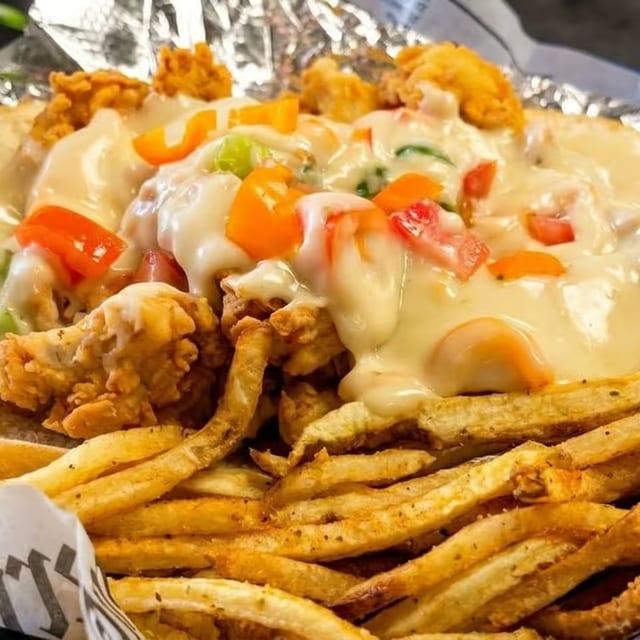 Open Face Chicken Po Boy.