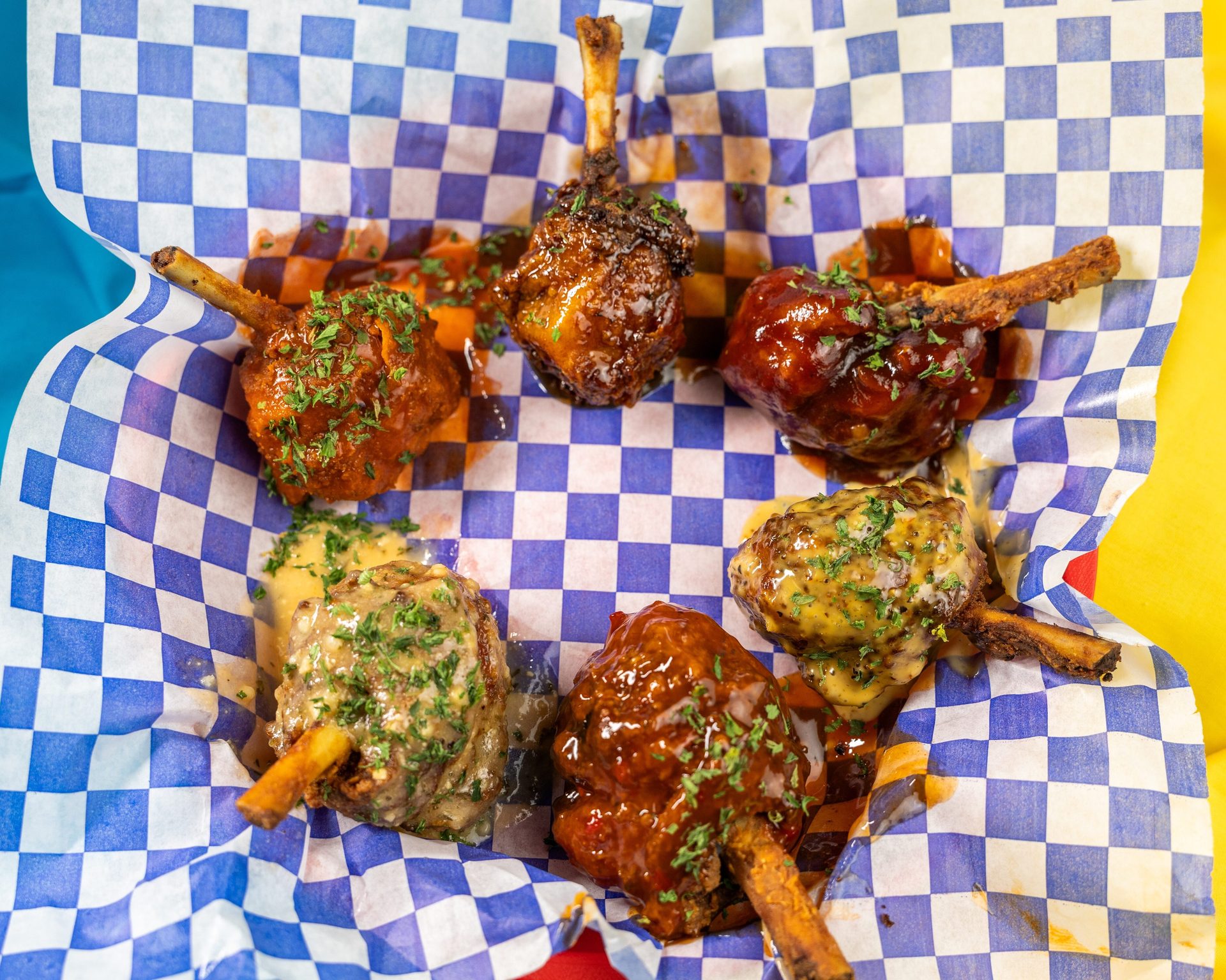 Bourbon Lollipop Chicken