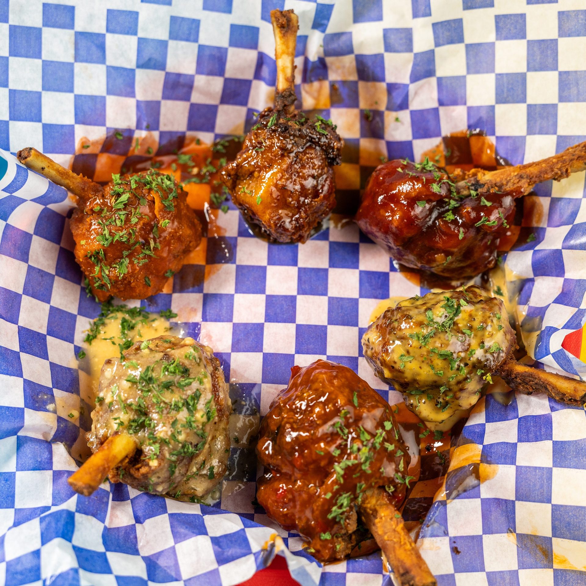 Bourbon Lollipop Chicken