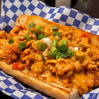 Open Face Shrimp Po Boy